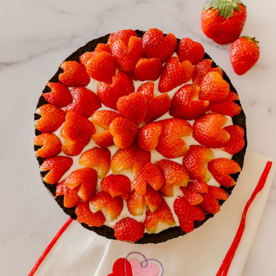 No-Bake Strawberry Lemon Pie - Recipe photo by House of Elyn Ryn