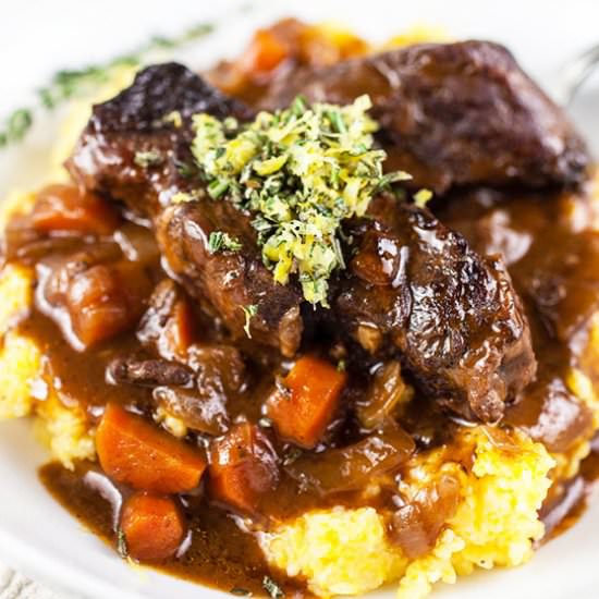 Italian Braised Short Ribs - Recipe photo by therusticfoodie