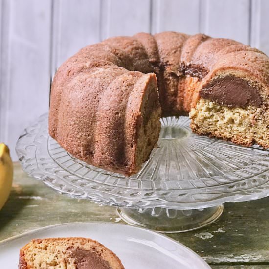 Banana Tunnel of Fudge Cake - Recipe photo by the good eats co