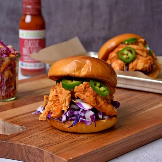 Pressure Cooker Pulled Chicken - Recipe photo by joytothefood