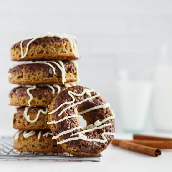 Cinnamon Roll Donuts - Recipe photo by fitandfull