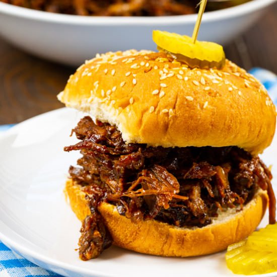 Shredded Barbecued Beef - Recipe photo by spicysouthernkitchen