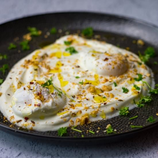 Turkish Eggs with Dukkah - Recipe photo by somebodyfeedseb