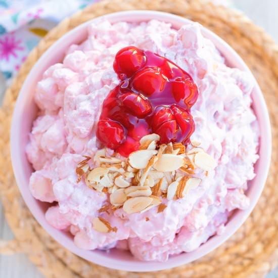 Cherry Almond Fluff Dessert Salad - Recipe photo by simplytaralynn
