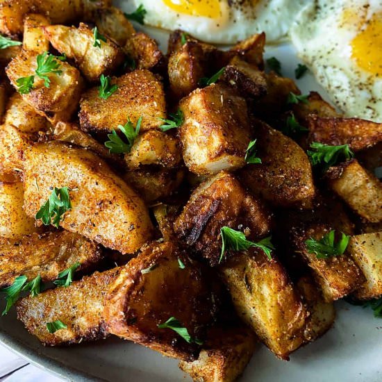 Crispy Air Fryer Breakfast Potatoes - Recipe photo by SundaySupper