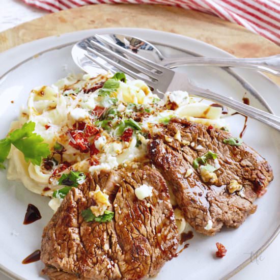 Olive Garden Steak Alfredo - Recipe photo by thefreshcooky