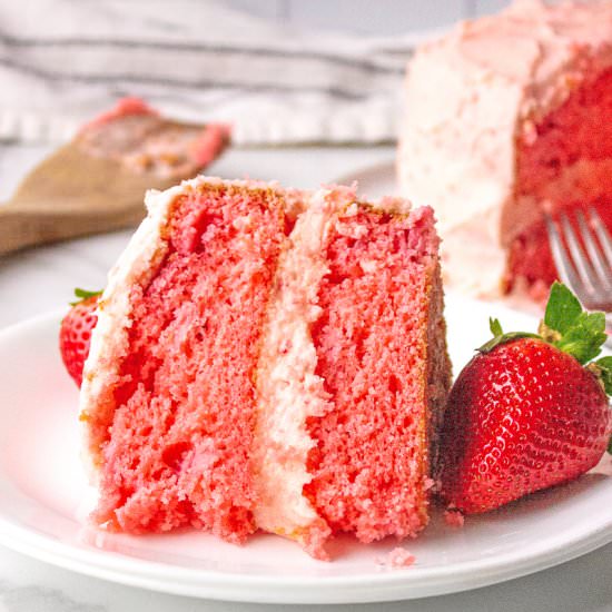 Strawberry Cake - Recipe photo by AllThingsMamma
