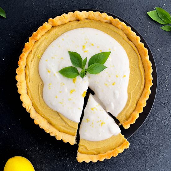 Lemon Pie (vegan, sugar-free, gf) - Recipe photo by Revelinplants