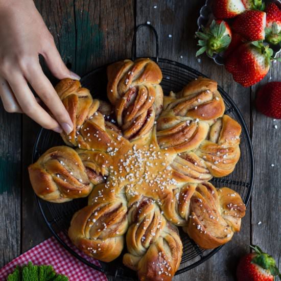 Strawberry Star Bread - Recipe photo by Tashasartisanfoods