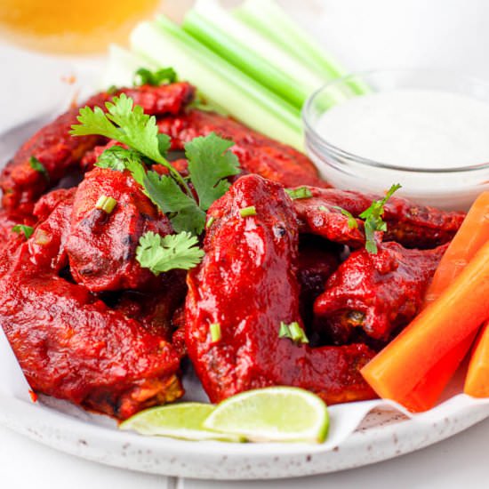 Air Fryer Honey Hot Wings - Recipe photo by Flavor Mosaic