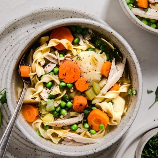 Best Homemade Chicken Noodle Soup - Recipe photo by erinliveswhole