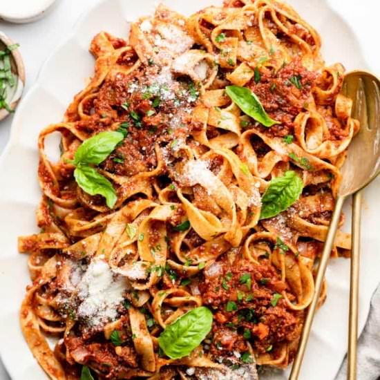 Red Bolognese Sauce Recipe - Recipe photo by erinliveswhole
