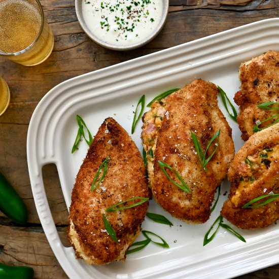 Stuffed Jalapeno Popper Chicken - Recipe photo by justataste
