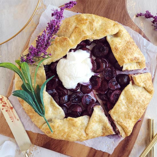 Bourbon Cherry Galette - Recipe photo by WhiskingWolf