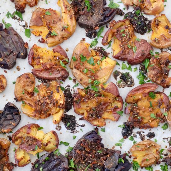 Smashed Potatoes - Recipe photo by Whitney Bond