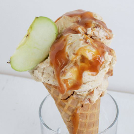 Caramel Apple Pie Ice Cream - Recipe photo by homebodyeats