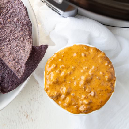 Crockpot Chili Cheese Dip - Recipe photo by giftofhospitality