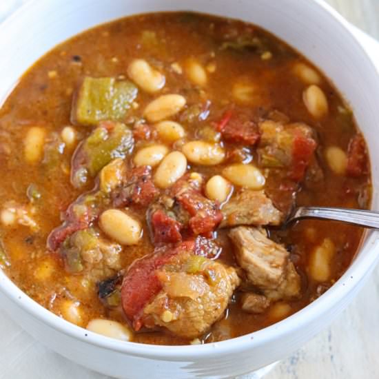 Hatch Green Chile Pork Stew - Recipe photo by mytxkitchen