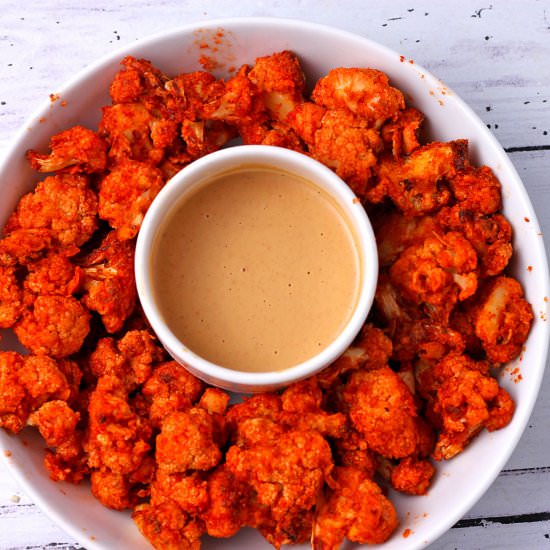 Spicy Vegan Cauliflower Wings - Recipe photo by veganwithgusto