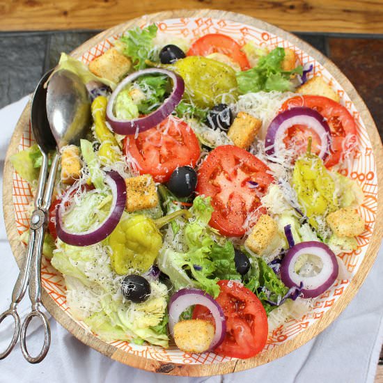 DIY Olive Garden Salad and Dressing - Recipe photo by PalatablePastime