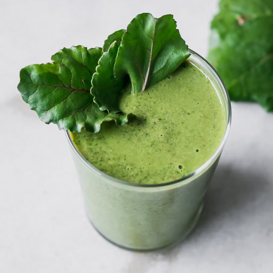 Beet Greens Smoothie - Recipe photo by forkintheroad