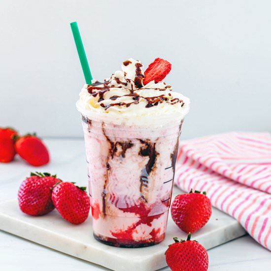 Chocolate Strawberry Frappuccino - Recipe photo by Wearenotmartha