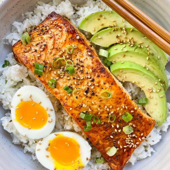 Air Fryer Salmon Teriyaki - Recipe photo by toasttohome