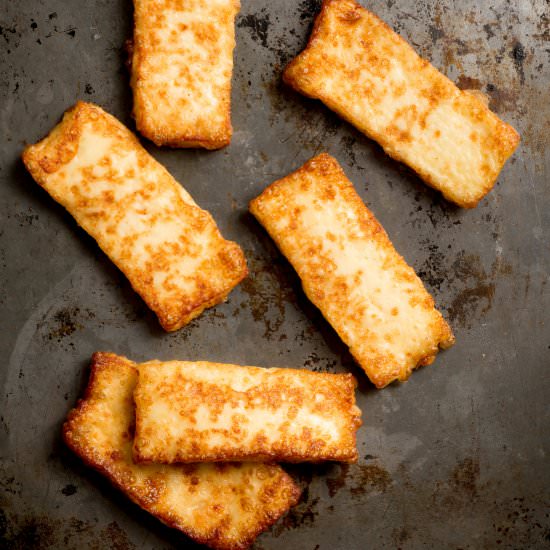 Fried cheese - Recipe photo by Tia Clara - DominicanCooking