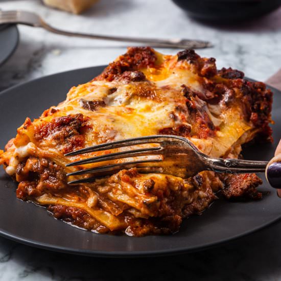 Lasagna with Sausage and Beef - Recipe photo by cooking.with.carbs
