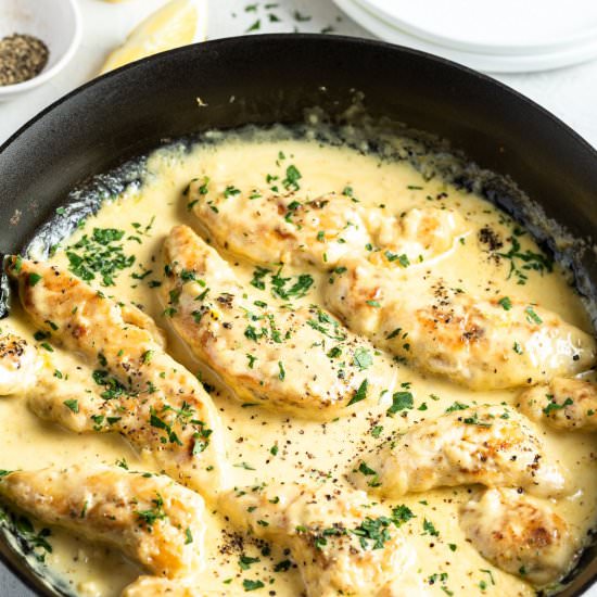 Creamy Lemon Chicken - Recipe photo by itsnotcomplicatedrecipes