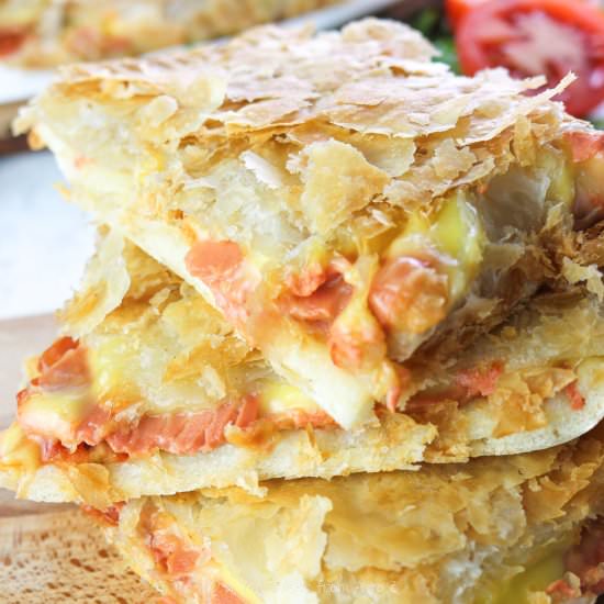 Vegan Pizza Parigina - Recipe photo by aVegTasteFromAtoZ