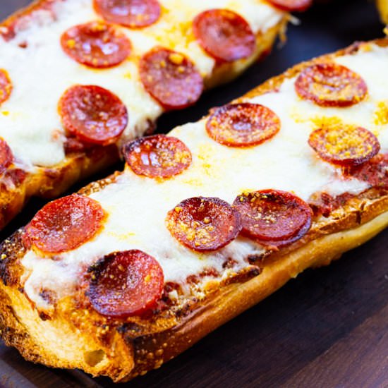 Pepperoni French Bread Pizza - Recipe photo by spicysouthernkitchen