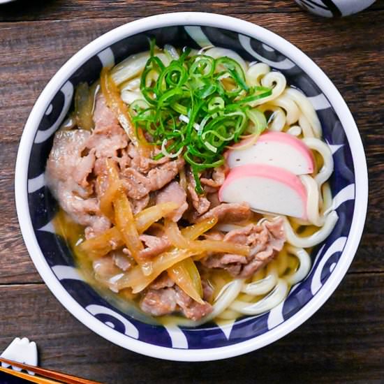 Pork Udon Noodle Soup - Recipe photo by Sudachi Recipes