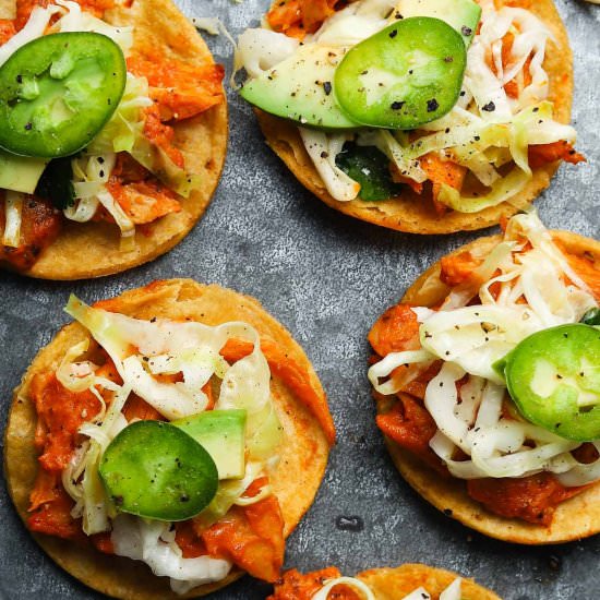 Chipotle Tostada Bites - Recipe photo by lindseyeatsla