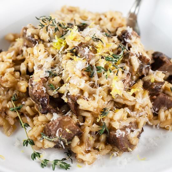Italian Short Rib Risotto - Recipe photo by therusticfoodie