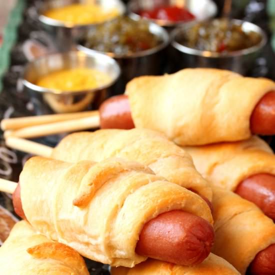 Crescent Roll Hot Dogs on a Stick - Recipe photo by CouponClippingCook