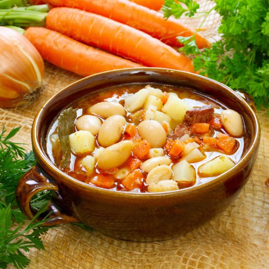 Butter bean soup - Recipe photo by mecooks.com