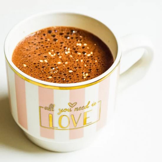 No milk hot chocolate - Recipe photo by Annikaeats