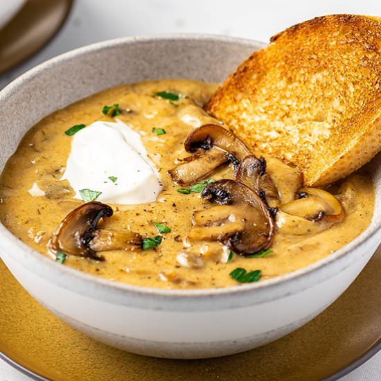Hungarian Mushroom Soup - Recipe photo by bellyfull