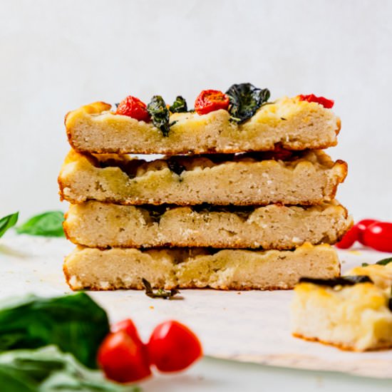 Gluten Free Focaccia - Recipe photo by ScienceandCrumbs
