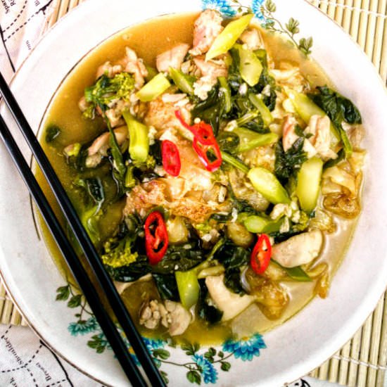 Rad Na – the stir-fry rice noodle w - Recipe photo by Taste of Asian Food
