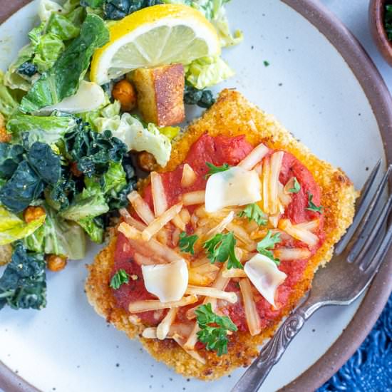Tofu Parmesan - Recipe photo by She Likes Food