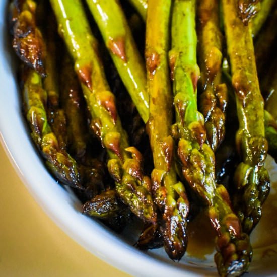 Stovetop Balsamic Asparagus - Recipe photo by ThymefortheTable