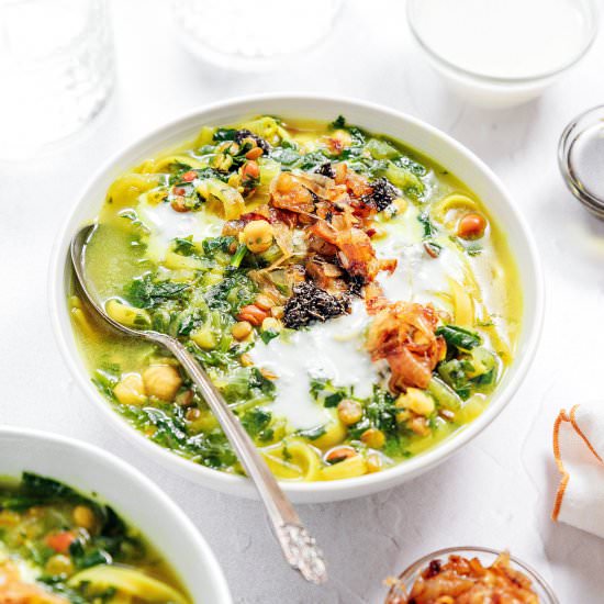 Ash Reshteh (Persian Noodle Soup) - Recipe photo by liveeatlearn