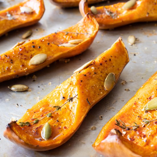 Roasted Honeynut Squash with Brown - Recipe photo by For the Love of Cooking