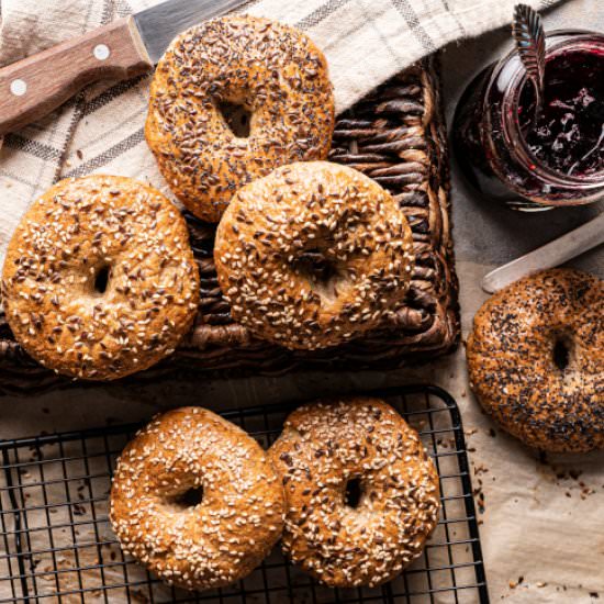 Healthy Whole Wheat Bagels - Recipe photo by Tina FitDiary