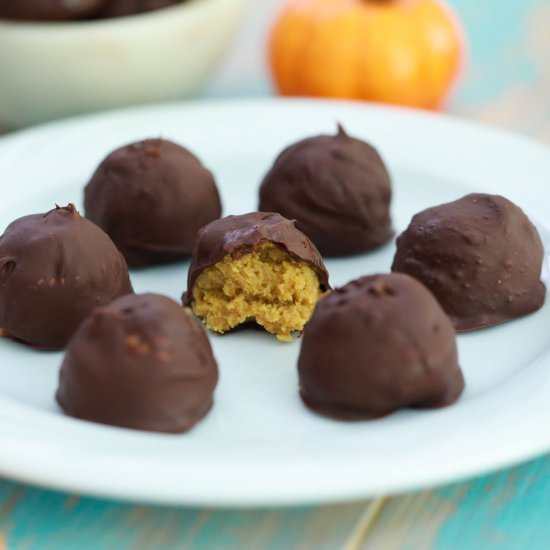 Keto Pumpkin Truffles - Recipe photo by littlebitrecipes