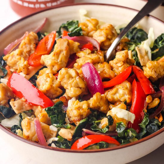 Easy Tempeh Salad - Recipe photo by toaster oven love