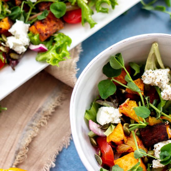Roasted Sweet Potato Salad - Recipe photo by sweeterthanoats