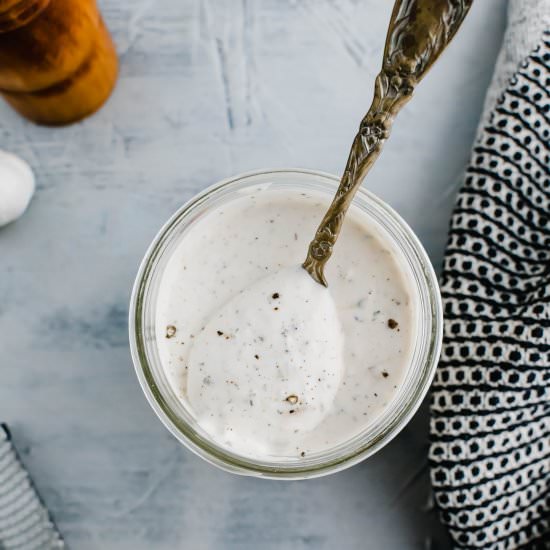 Parmesan Peppercorn Dressing - Recipe photo by megseverydayindulgence